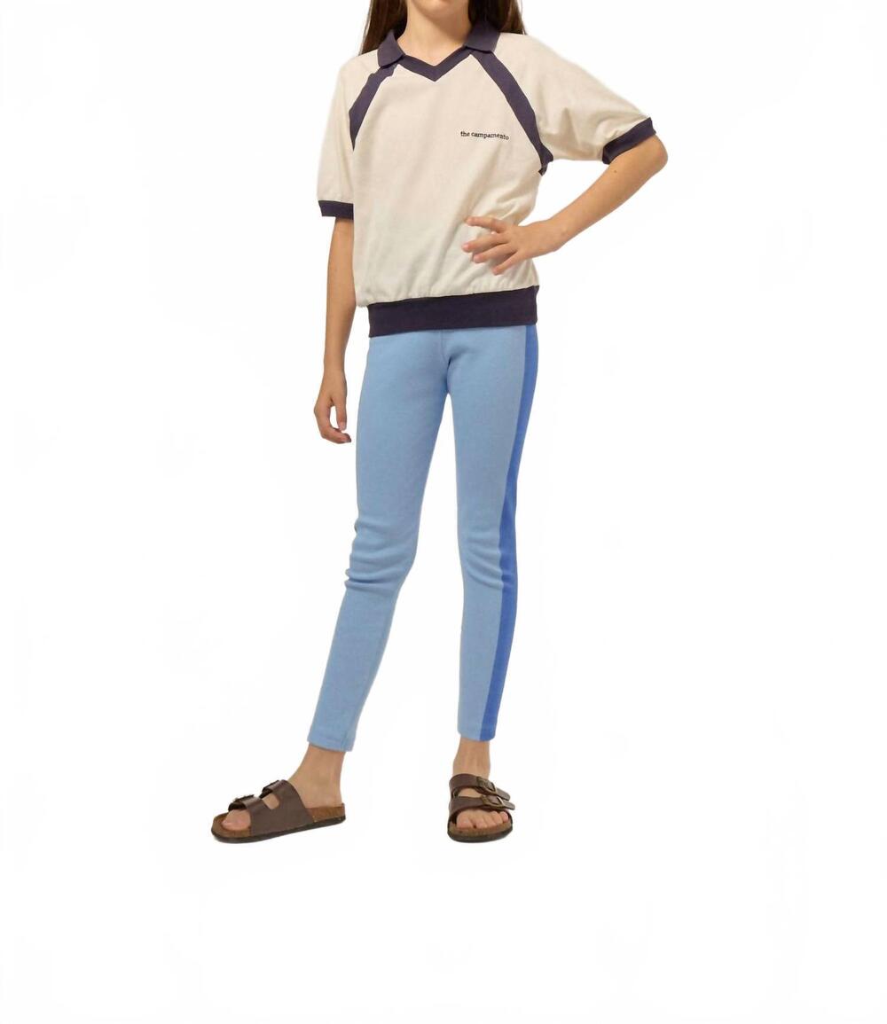 NEW THE CAMPAMENTO kids leggings in blue